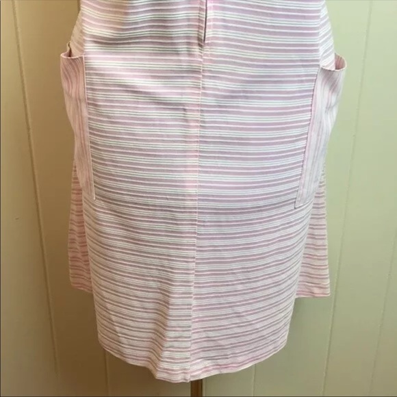 Vintage 60s Sleeveless Mod Striped Go Go Dress - Picture 6 of 8